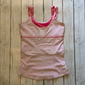 Lululemon Light Pink Double Strap Tank Top